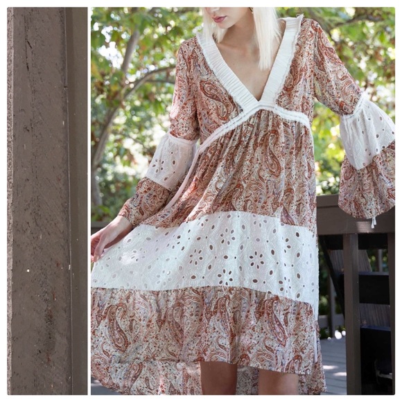 Take me to the Country Paisley Printed Dress - Picture 2 of 10